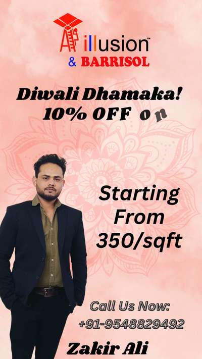 Imagine celebrating Diwali under a ceiling that perfectly glows with you. 🪔 Don't just decorate your floors, illuminate your entire home from the top down!
💥 Diwali Dhamaka Alert!
💥 Get a flat 10% OFF on our flawless, modern Stretch Ceilings and get the "wow" factor you've been dreaming of.
Prices starting from just ₹350/sqft.
Pan-India service available!
#DiwaliDhamaka #StretchCeiling #AIllusionBarrisol #DiwaliOffer #FestiveDecor #HomeRenovation #InteriorDesignIndia #ModernCeiling #LuxuryHomes #NoidaInteriors #DiwaliSavings #dreamceiling