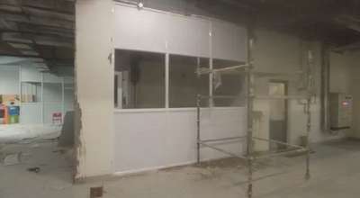 Aluminium partition with doors #AluminiumWindows