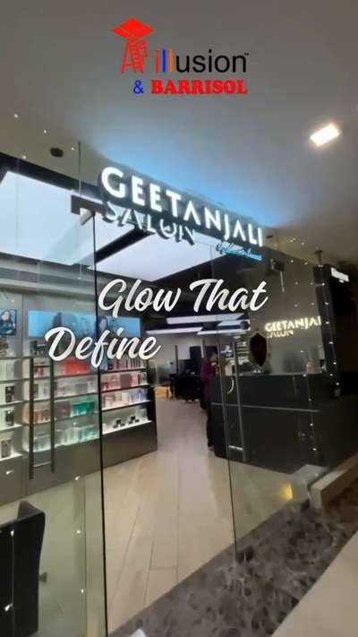 Wait… the glow is coming from the ceiling? 
This white translucent stretch ceiling is the secret behind that perfect salon lighting everyone loves. 
Would you try this in your salon? 
#SalonUpgrade #Stretchceiling #InteriorGoals #TrendingReels #exploremore