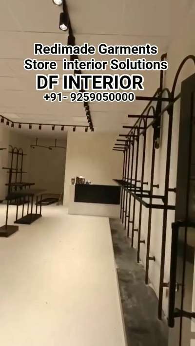 Redimade garments store interior #showroomdesign  #retaildesign  #Retail  #retailshopdesigner