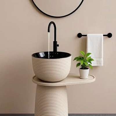 Wave-  handcrafted wash basin from #VERRON designs powered by #COLSTON