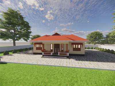 # 1300 SQFT നാലുകെട്ട്