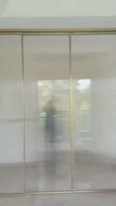 #slimsliding # slim profile work with fluted glass