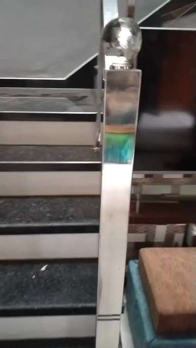 12mm toughen clear stairs glass railing contact.steel zone jaipur.8078604924