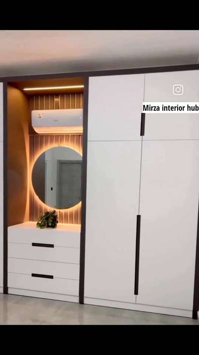 #modularwardrobe  #almirahdesign  #WardrobeIdeas  #WardrobeDesigns  #with  #dressingunit  #roundmirror  #Modularfurniture work karane ke liye contact kare
whats.+919625506863
call.+917060375916 Saqib Mirza