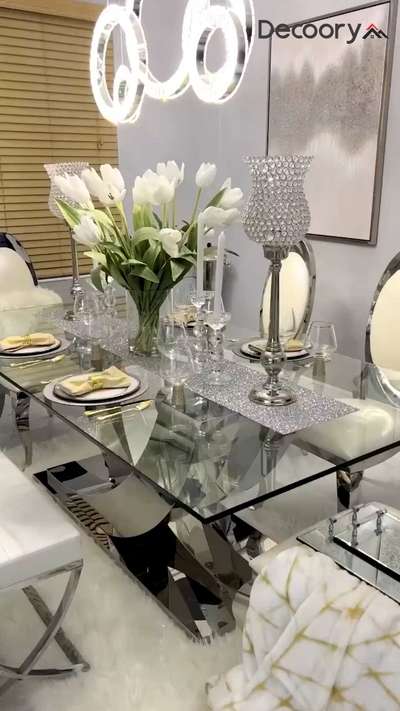Where elegance meets transparency.
This luxury glass dining table isn’t just furniture—it’s a statement of modern sophistication and refined living.

For interior design ideas and customized solutions, contact Decoory Interiors
.
.
#luxurydining #glasstable #moderninteriors #diningroomdesign #luxuryhomes #decoory #decooryinteriors