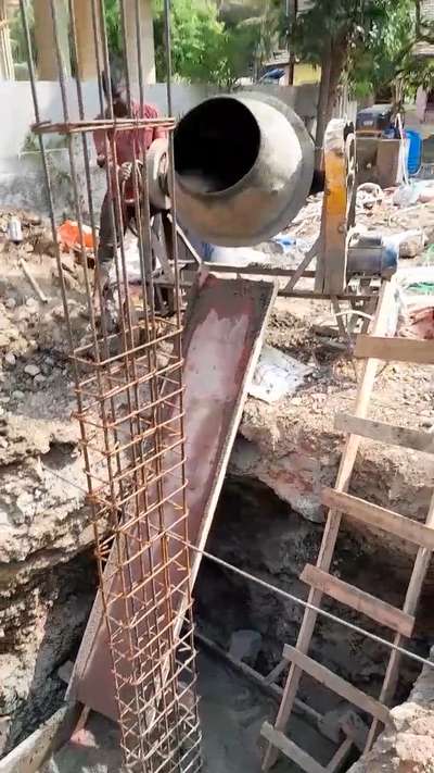 #footing  #coloumn_footing  #footin_footing  #Contractor  #machine  #mixer  #concrete