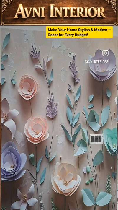 Aandhi ban kar wallpaper drop! 🌪️🌸 Floral designs & blinds magic. AVNI Ghaziabad se ghar transform! Kaunsa fave? 💬✨ 
avniinterior #wallpaper #floralwallpaper #blinds #homedecor #ghaziabaddecor avniinterior