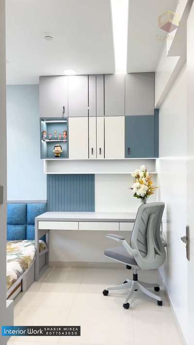 📞 Number in Bio
 Contact For interior work
#kidsroomdesign #StudyRoom #study/office_table #wadrobedesign #MasterBedroom #drawingroom #bedDesign #modularTvunits #pujacabinet #WoodenKitchen #homesweethome #homeinteriorsdesign #LUXURY_INTERIOR