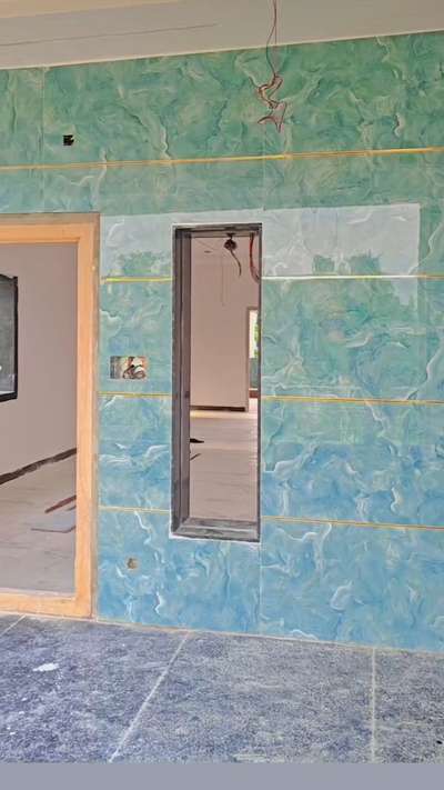 2×4 golden brass wall tiles