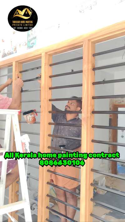 thrissur home painting contract  #wallpaiting #wallputty #homepainting