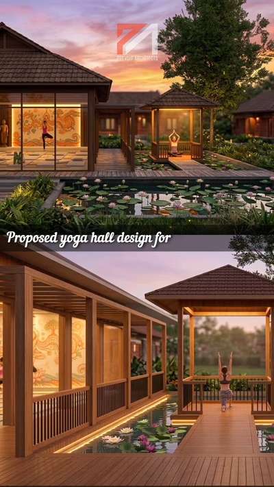 Preposed yoga hall design for Ayurvedic Resort..
.
.
.
 #Ayurvedhic  #meditation  #architecturedesigns
