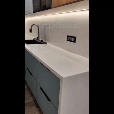 ✨ Beautiful, elegant, seamless countertops — Corian is always the first choice.
 #ftenterprises  #staron  #corian  #hi-macs #hanex #coriankitchentop  #korian