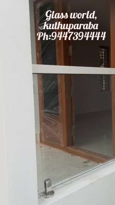 safety glass handrails work.. 
white series...