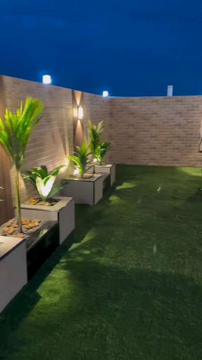 Bring nature home with space-saving vertical gardens and vibrant potted plants with our simple and achievable terrace garden ideas. #tarracegarden #InteriorDesigner #Architect #wallhighlighter #plants #artificialgrass #tarraacewithfountion #Architectural&Interior