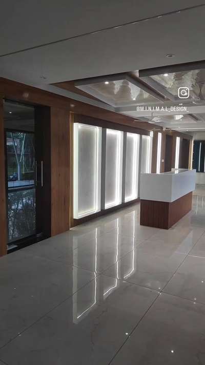 #publicworks  #nursinghome  #receptiondesign #hospitality   #waiting  #fluted  #Laminate #pupolish   #FlooringTiles #lighting #simple