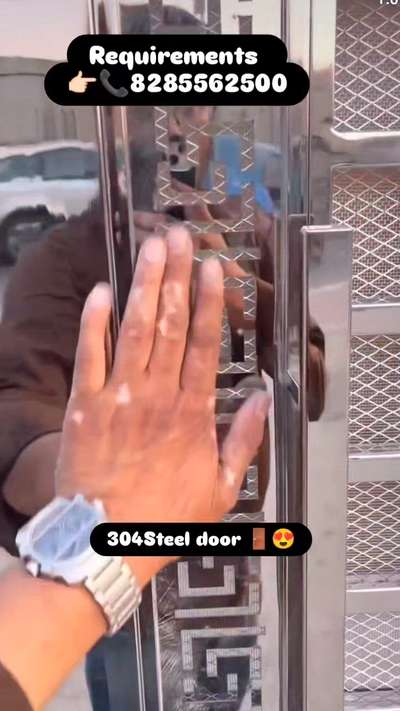 stainless steel 304😍 ⭐⭐⭐⭐⭐ safety entrance door 🚪😍 modern design welding ke kaam ke liye sampark kare 🤝
 Bismillahfabrication welding work 🙏
. 
.
.
.
.
.
.
#kolohindi  #kolodelhi  #kolonoida  #noidainterior  #noidarealty  #BalconyGarden  #steelrailing  #railingminimalis  #GlassBalconyRailing  #railingdesign  #StainlessSteelBalconyRailing  #railing  #railingstainlessteel  #steelwork  #steelworks  #gateDesign  #InteriorDesigner  #intriordesign  #intriorstyling  #welder_house  #weldinglife  #DoubleDoor  #bismillahsteelfabricationweldingwork  #exploremore  #virelvideo  #virelreels  #kolotrendingvideo  #kolotrendingpost  #kolotrendreels  #kolotrends  #kolotrending  #kolotrend  #koloviral