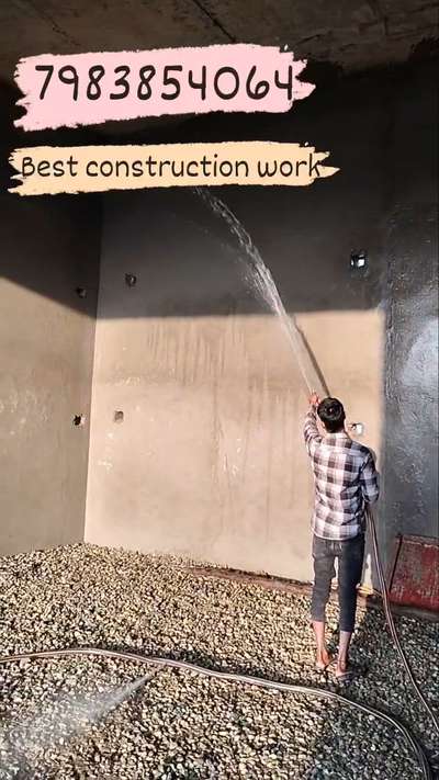 Water Curing for plaster  #HouseConstruction  #constructionsite  #constructioncompany  #plasterwork  #curing_period