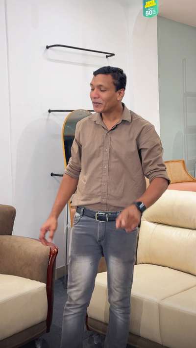 3+2 Double Colour Sofa Set ✨
Premium Finish | Extra Comfort | Luxury Look

This double colour designer sofa from Roomy features a treated mahogany wood base for durability and a Turkish fabric + rexin combination for luxury comfort and easy maintenance.
Ideal for modern living rooms, villas, apartments, and premium interiors. Fully customizable in colour and fabric options.

Comment PRICE and our team will DM you complete details.
🚚 Delivery available across Kerala

#RoomyFurniture
#sofaset 
#luxurysofa 
#3plus2Sofa
#premiumfurniture