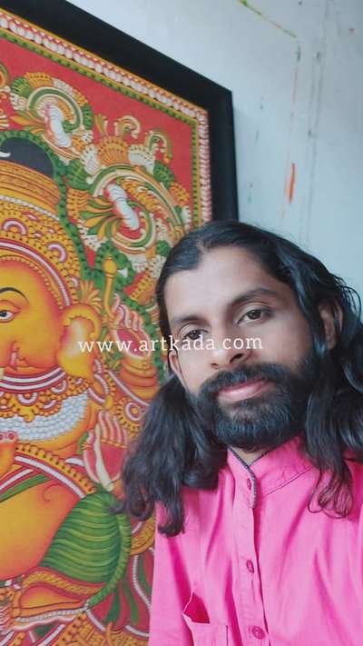 #Ganapathi #bhagavan 
#kerala #traditiinal #mural #painting 
#HomeDecor #art  #artist