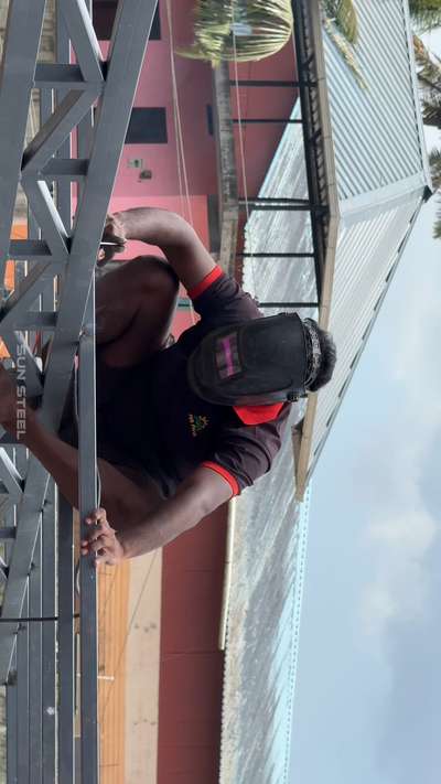 #roof_work_📈_appolo_tube_jsw_sheet_work_full_finish_🛠️_SUN_STEEL_🏴‍☠️