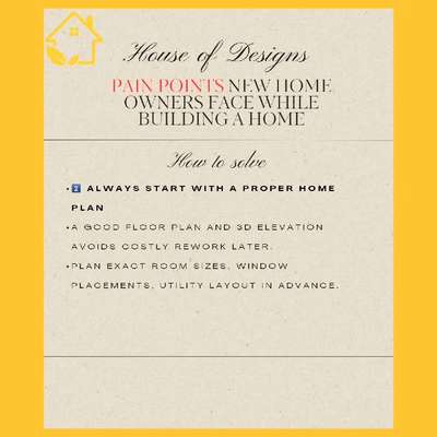 PAIN POINTS - HOME OWNERS