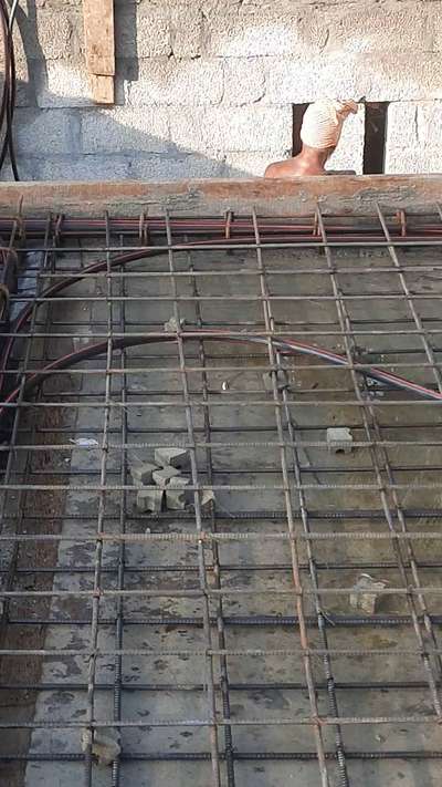 Sunshade , lintel , sitout slab,electrical conduit , concrete ,for a residential building @ Trivandrum