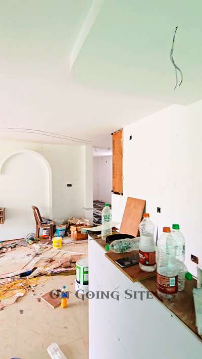 #GypsumCeiling  #Shop_interiors  #profilelight_  #WallPainting  #plywoodinterior