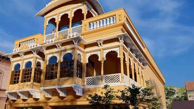 Rajasthani Design 3D Heritage Home elevation 
 #homeelevation  #heritageelevation