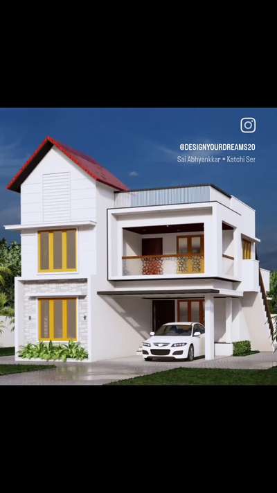 Mixed Roof Residence Model for client at Elipode, Trivandrum.
 #ElevationHome  #exterior_Work  #3d  #Cad  #3delevation🏠  #exterior3D  #exteriordecor  #High_quality_Elevation  #trivandrumhome  #keralaveedu  #keralahousedesigns