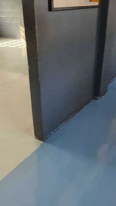 epoxy on the school floor  #epoxy coating #  flooring