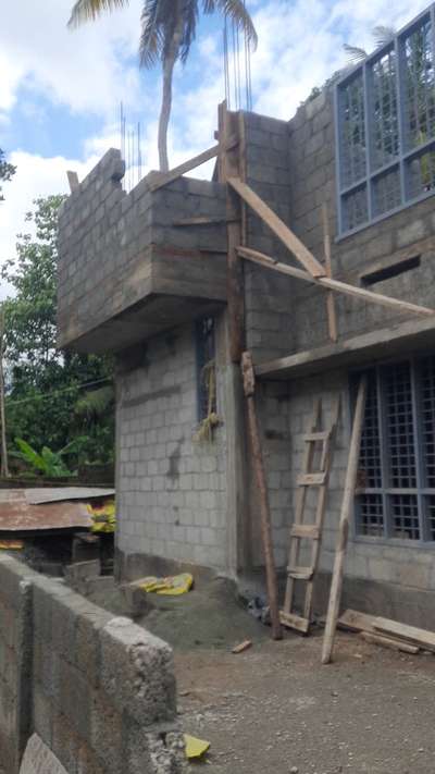 Blockwork , form work installation for shade & lintel