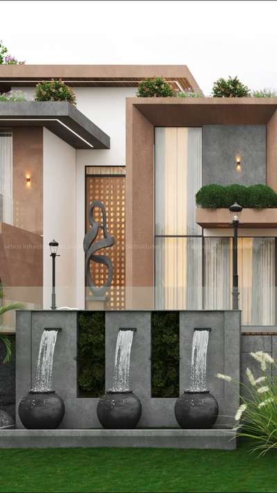 7000 Sq.ft ൽ ഡിസൈൻ ചെയ്ത ഒരു മോഡേൺ contemporary boxy വീട്