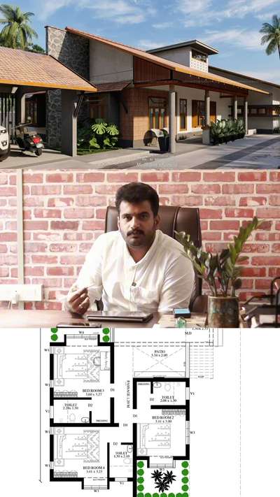 2000 sq.ft  4BHK  സിംഗിൾ സ്റ്റോറിയിൽ ഡിസൈൻ ചെയ്ത ഒരു സ്വപ്ന ഭവനം | VEEDUM PLANUM DETAILED | 
 #kolomalayalam #kolohome #modernhouse #HouseConstruction