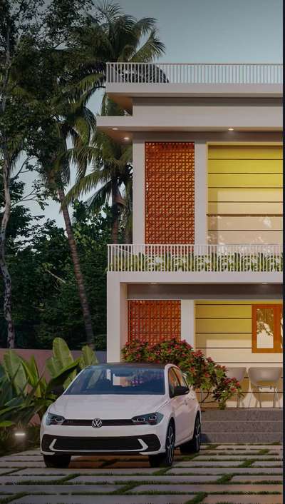 Residence For Mrs Rathi @kalladikode, Palakkad 
Area 2100 sqft
4 BHK with pooja Room