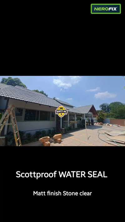 #stone clear matt dinish  #WaterProofing