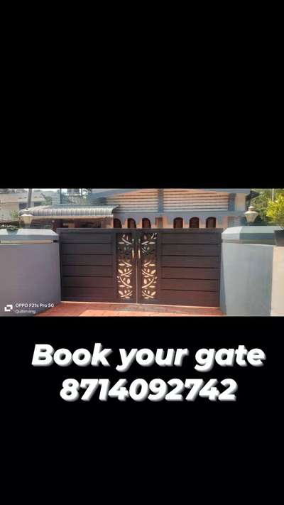 #entrancegate  നിങ്ങളുടെ വീടിന് ഇണങ്ങുന്ന മനോഹരവും ദൃഢവുമായ ഗേറ്റുകൾ ഫാക്ടറി ഫിനിഷിൽ നിർമ്മിക്കുവാൻ ഞങ്ങളെ വിളിക്കുക...