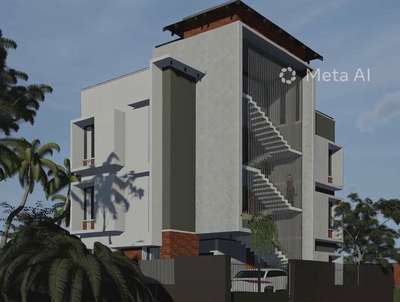 apartment at 3 cent plot