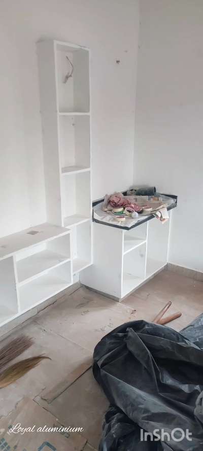 #aluminium wardrobe
#kitchen cupboard
#Poojaroom 
#InteriorDesigner
