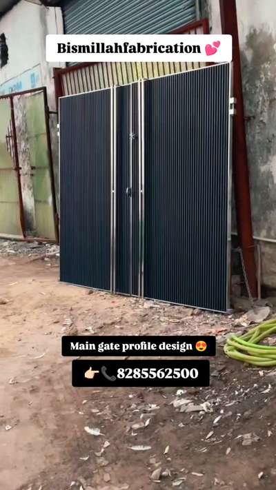 Main gate design 🚪😍 modern design welding ke kaam ke liye sampark kare 🤝
 Bismillahfabrication welding work 🙏
. 
.
.
.
.
.
.
#kolohindi  #kolodelhi  #kolonoida  #noidainterior  #noidarealty  #BalconyGarden  #steelrailing  #railingminimalis  #GlassBalconyRailing  #railingdesign  #StainlessSteelBalconyRailing  #railing  #railingstainlessteel  #steelwork  #steelworks  #gateDesign  #InteriorDesigner  #intriordesign  #intriorstyling  #welder_house  #weldinglife  #DoubleDoor  #bismillahsteelfabricationweldingwork  #exploremore  #virelvideo  #virelreels  #kolotrendingvideo  #kolotrendingpost  #kolotrendreels  #kolotrends  #kolotrending  #kolotrend  #koloviral