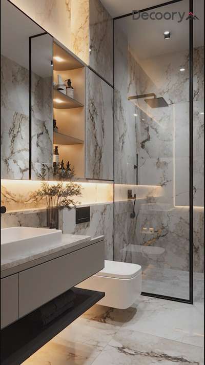 Modern Bathroom Design 
#BathroomDesigns #BathroomIdeas #batgroominterior #bathroomdesign