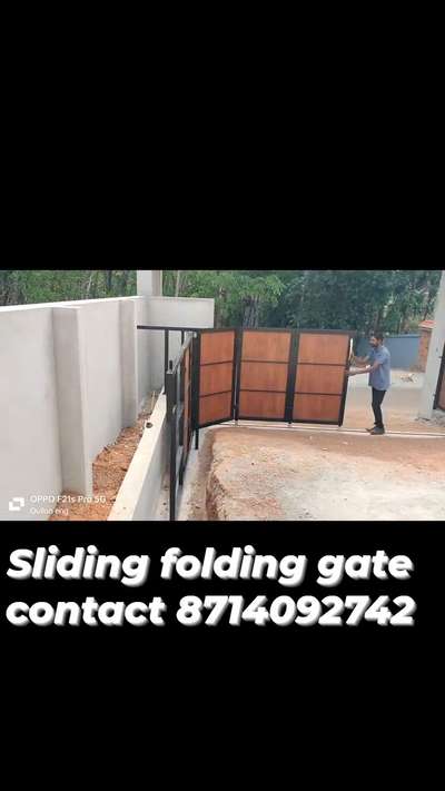 space saving sliding folding gate 
 #spacesaving  #spacesavingslidingfoldinggate