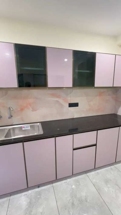 Aluminum Modular Kitchen Cabinet Work