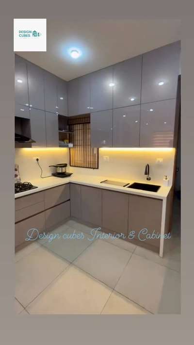 Modular kitchen in Acrylic Finish.. 
just in minimum price !!!  #madularkitchen  #acrykitchen  #KitchenInterior  #InteriorDesigner  #Architectural&Interior  #KitchenIdeas  #KitchenCabinet