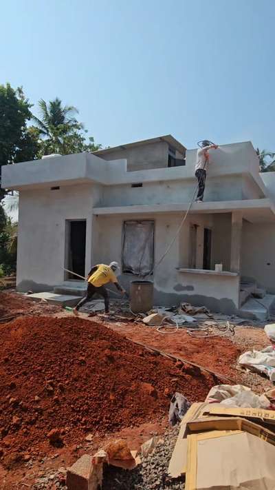 വൈറ്റ് സിമന്റ് സ്പ്രേ കേരളത്തിൽ എവിടെയും  #WHITECEMENT #himedecoration #all_kerala #spraypainting