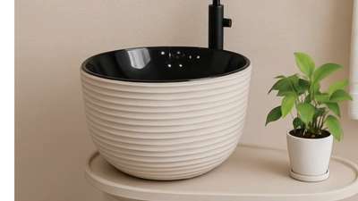 Wave : Handcrafted wash basin