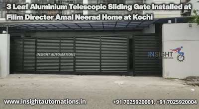 Film Directer Amal Neerad Home - Space saving Telescopic Sliding Gate with 3 Leaf 
#gateautomation 
#gateideas 
#gateDesign 
#main_gate 
#automaticgates