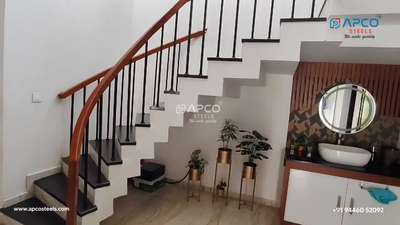 Metal and Wood Handrail #handrailwork #handrailstaircase #handrail #asifapco