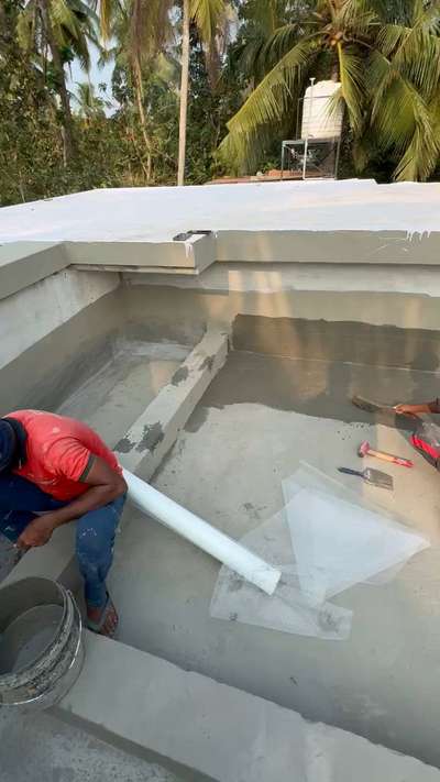 Waterproofing 
3 rd step
Fiber mash coating