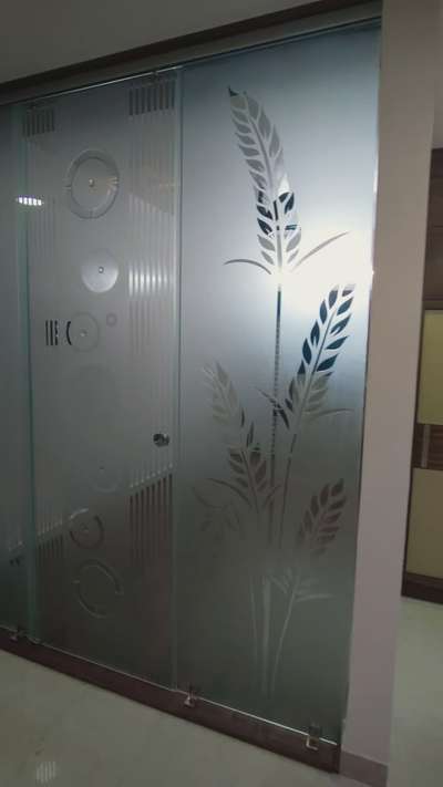 modern sliding glass partition. #and other intrior works.